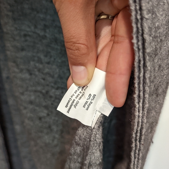 Rebecca King - Wool Blend Duster Vest - Sz L - Picture 2 of 6